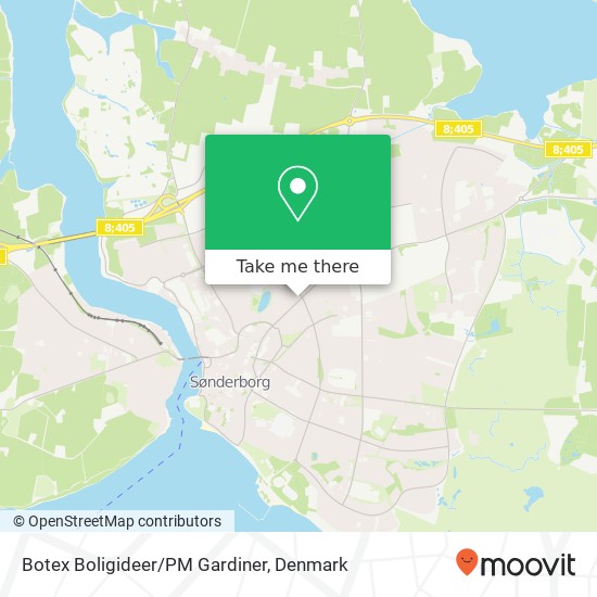 Botex Boligideer/PM Gardiner map