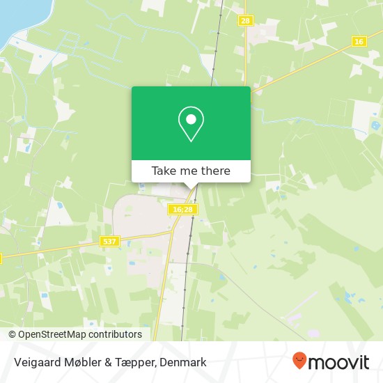 Veigaard Møbler & Tæpper map