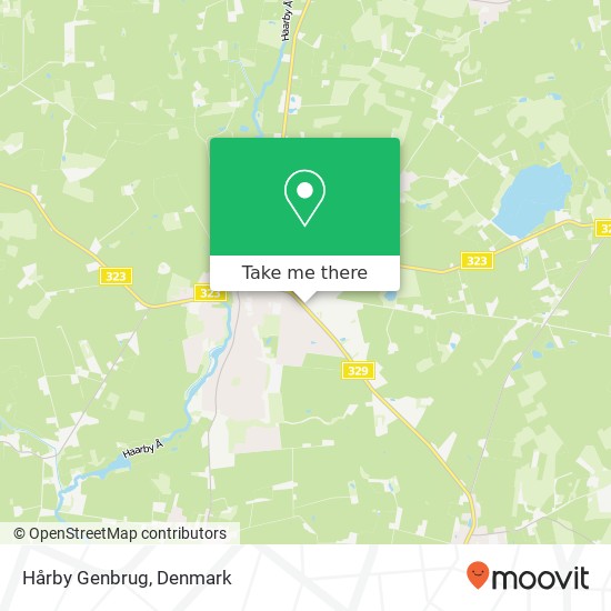 Hårby Genbrug map
