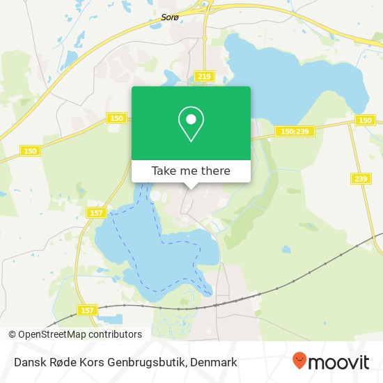 Dansk Røde Kors Genbrugsbutik map