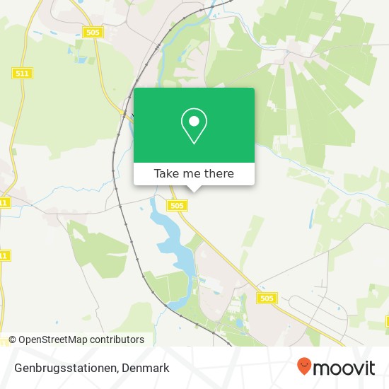 Genbrugsstationen map