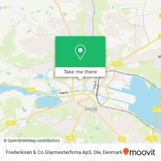 Frederiksen & Co Glarmesterfirma ApS, Ole map