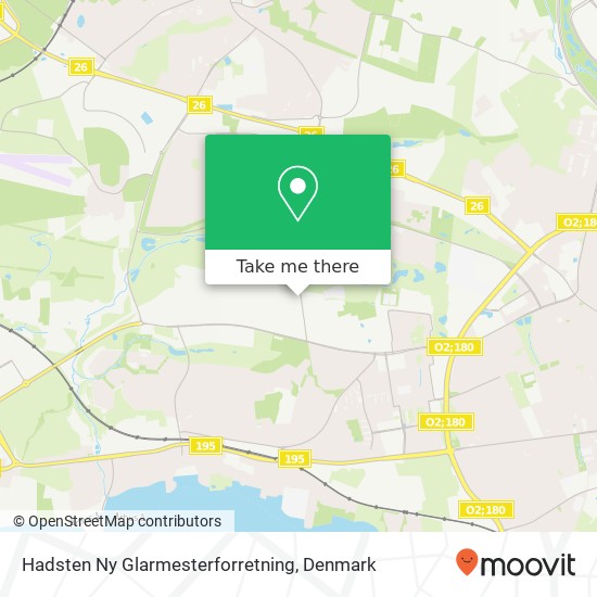 Hadsten Ny Glarmesterforretning map