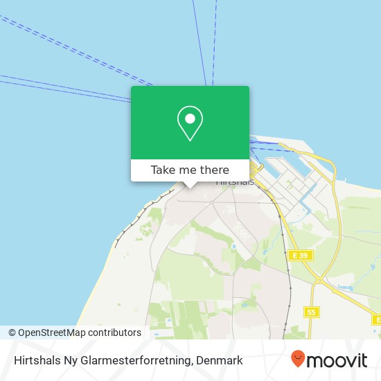 Hirtshals Ny Glarmesterforretning map