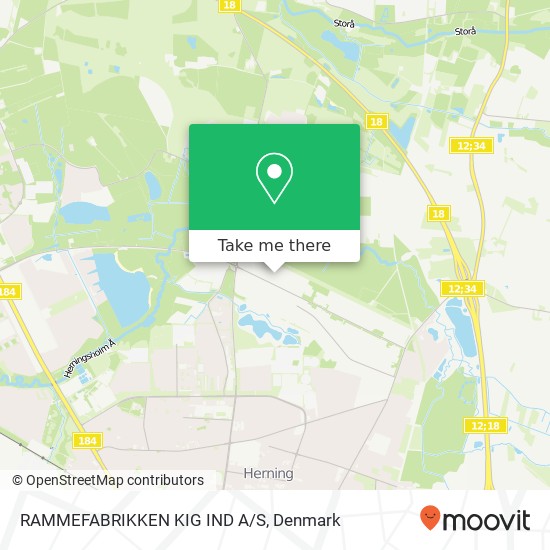 RAMMEFABRIKKEN KIG IND A/S map