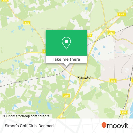 Simon's Golf Club map