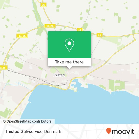 Thisted Gulvservice map