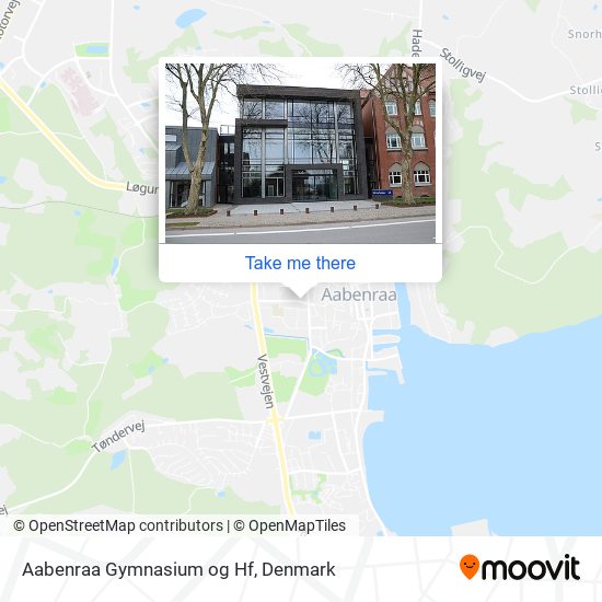 Aabenraa Gymnasium og Hf map