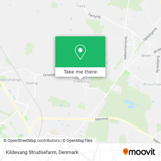 Kildevang Strudsefarm map
