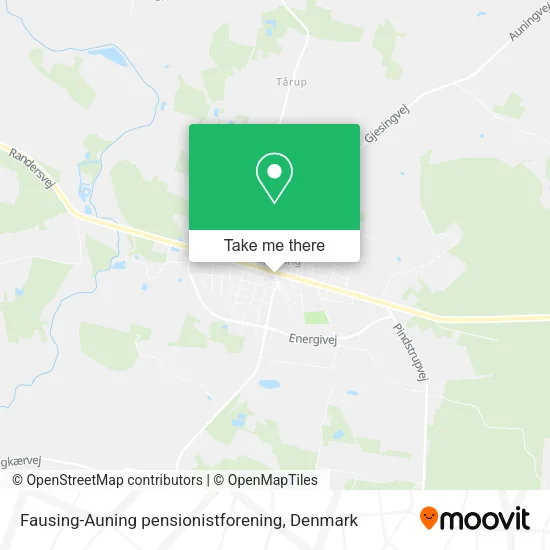 Fausing-Auning pensionistforening map