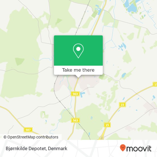 Bjørnkilde Depotet map