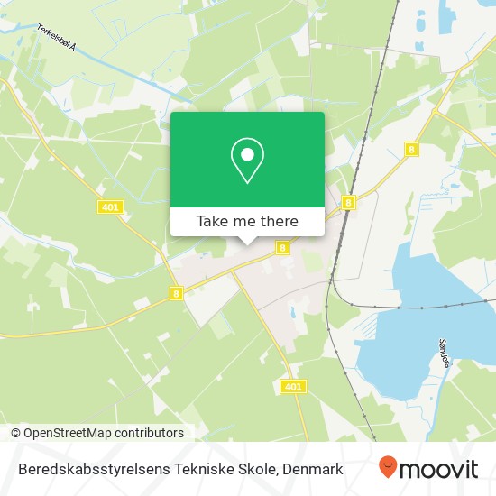 Beredskabsstyrelsens Tekniske Skole map