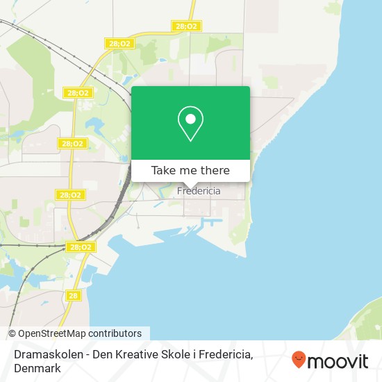 Dramaskolen - Den Kreative Skole i Fredericia map