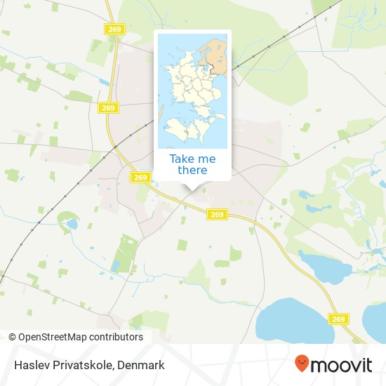 Haslev Privatskole map