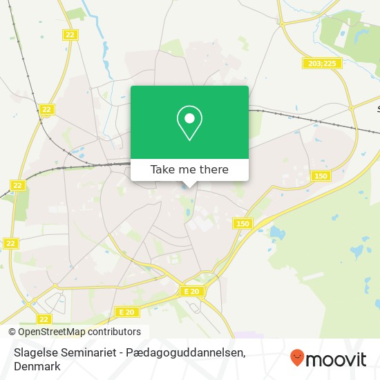 Slagelse Seminariet - Pædagoguddannelsen map