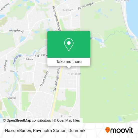 NærumBanen, Ravnholm Station map