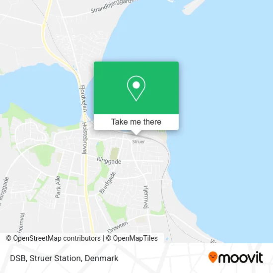 DSB, Struer Station map