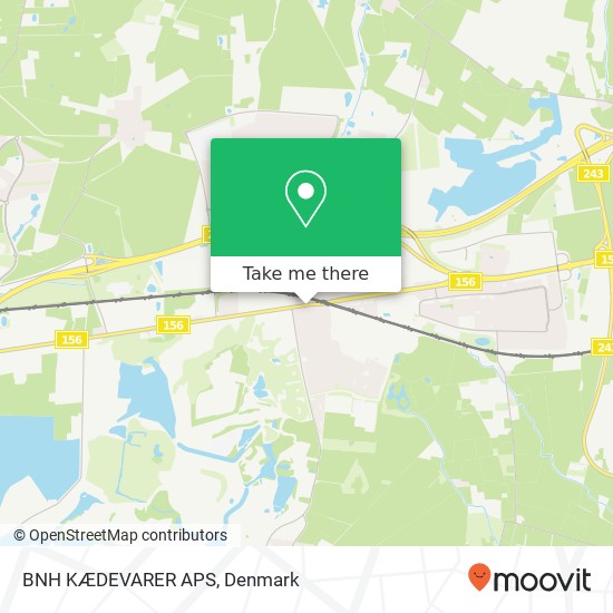 BNH KÆDEVARER APS map