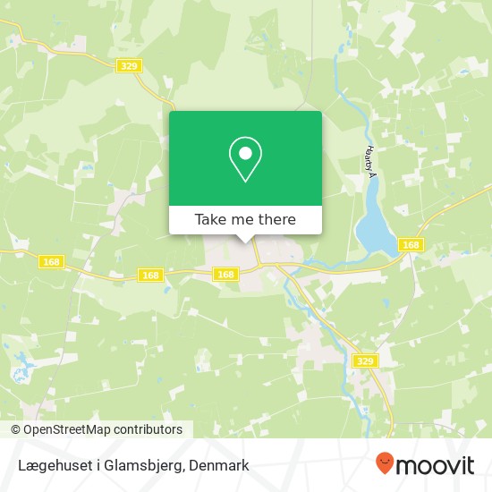 Lægehuset i Glamsbjerg map