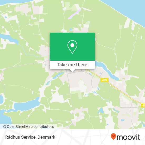 Rådhus Service map