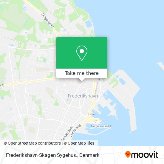 Frederikshavn-Skagen Sygehus. map