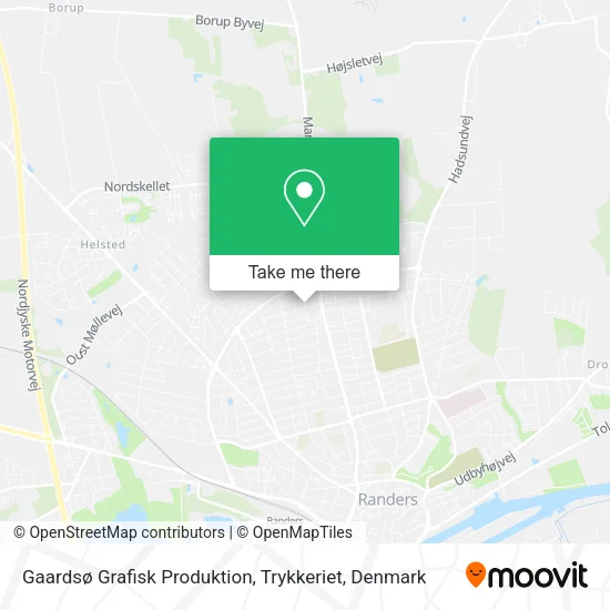 Gaardsø Grafisk Produktion, Trykkeriet map
