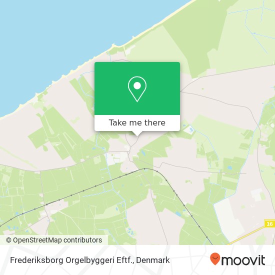 Frederiksborg Orgelbyggeri Eftf. map