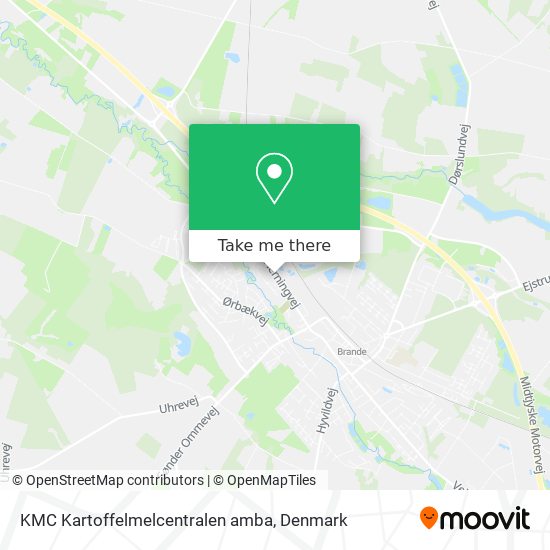 KMC Kartoffelmelcentralen amba map