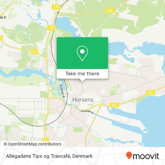 Allégadens Tips og Travcafé map