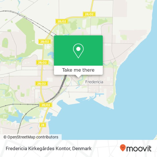 Fredericia Kirkegårdes Kontor map