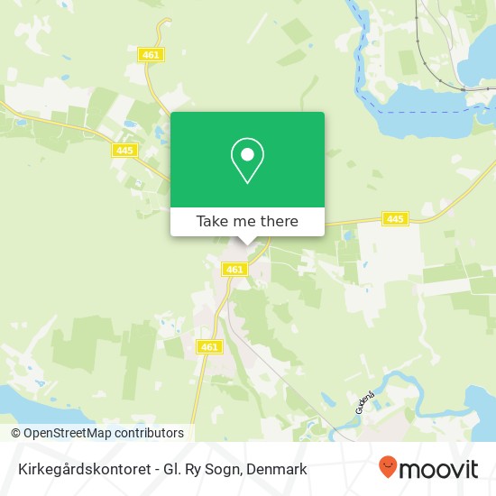 Kirkegårdskontoret - Gl. Ry Sogn map