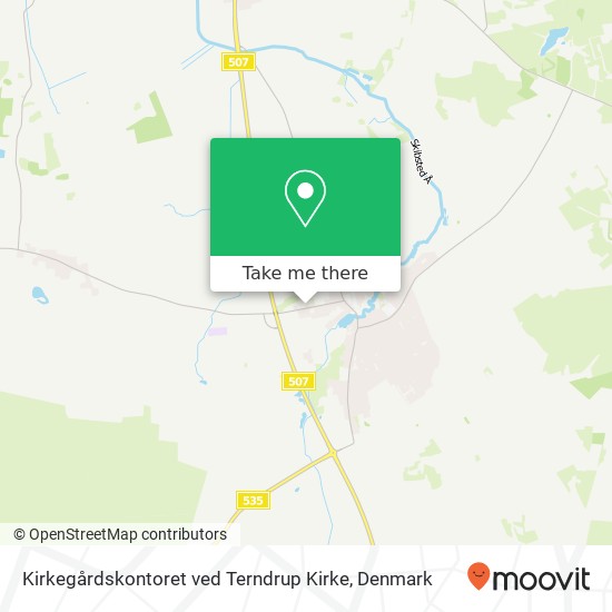 Kirkegårdskontoret ved Terndrup Kirke map