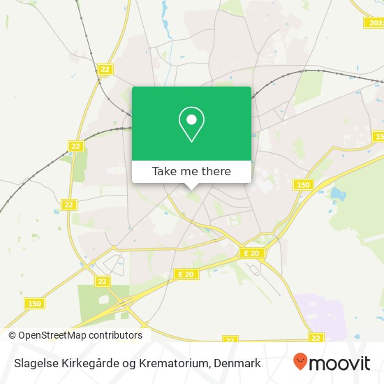 Slagelse Kirkegårde og Krematorium map