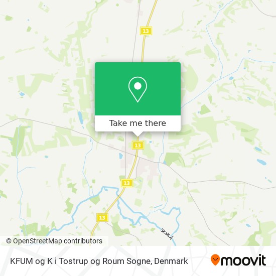 KFUM og K i Tostrup og Roum Sogne map