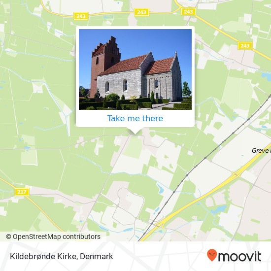 Kildebrønde Kirke map