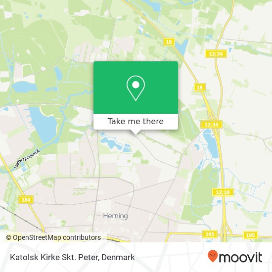 Katolsk Kirke Skt. Peter map