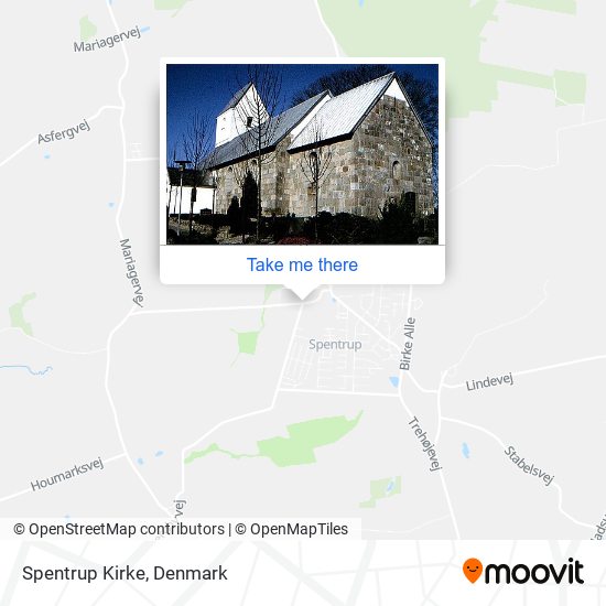 Spentrup Kirke map