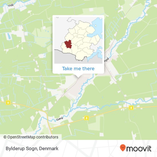 Bylderup Sogn map