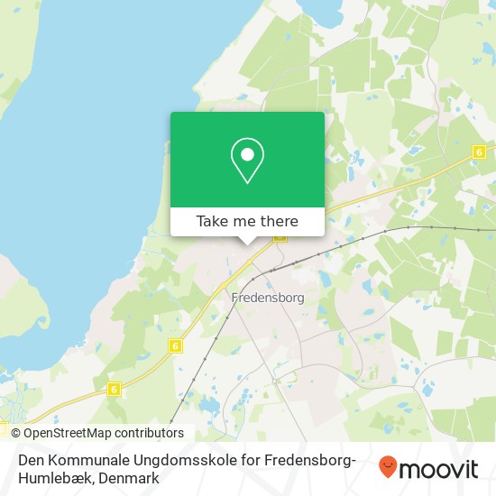 Den Kommunale Ungdomsskole for Fredensborg-Humlebæk map
