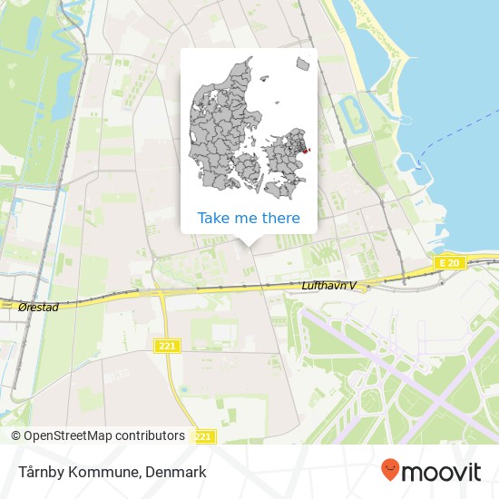 Tårnby Kommune map