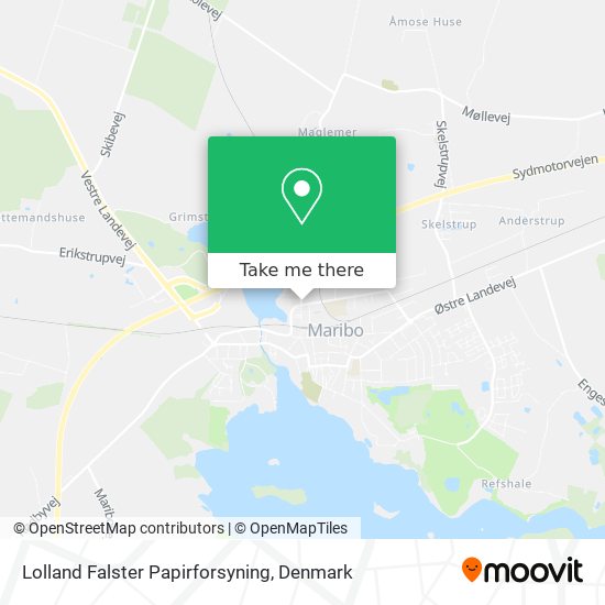 Lolland Falster Papirforsyning map