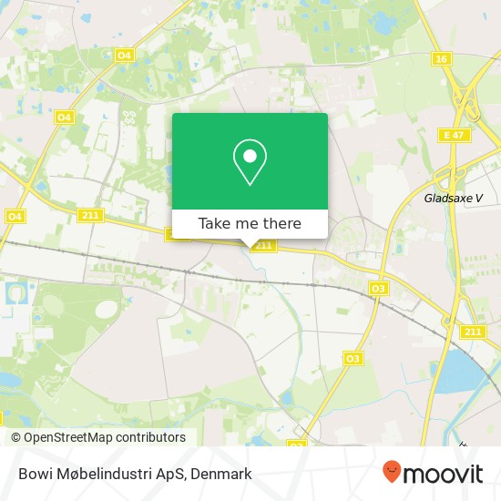 Bowi Møbelindustri ApS map
