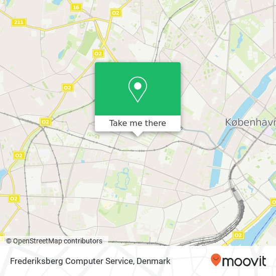 Frederiksberg Computer Service map