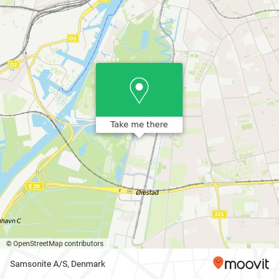 Samsonite A/S map