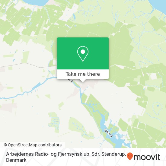 Arbejdernes Radio- og Fjernsynsklub, Sdr. Stenderup map