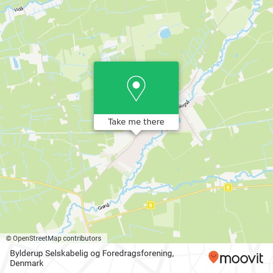 Bylderup Selskabelig og Foredragsforening map