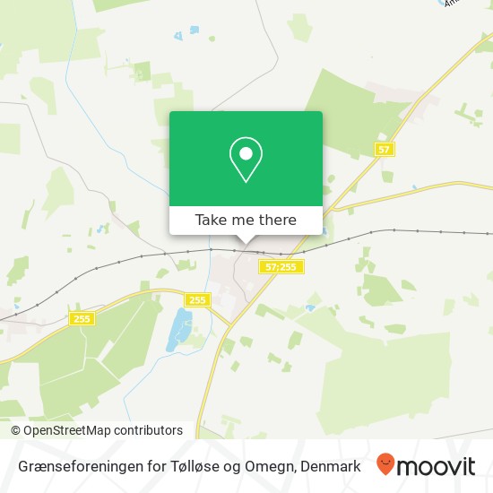 Grænseforeningen for Tølløse og Omegn map