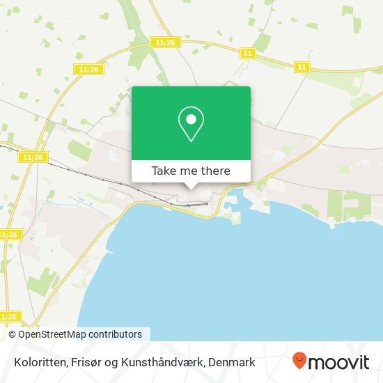 Koloritten, Frisør og Kunsthåndværk map