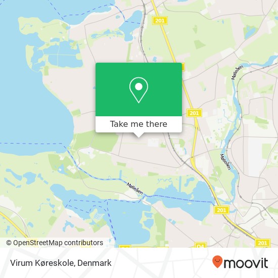 Virum Køreskole map