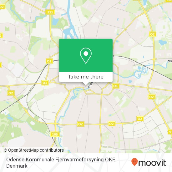 Odense Kommunale Fjernvarmeforsyning OKF map